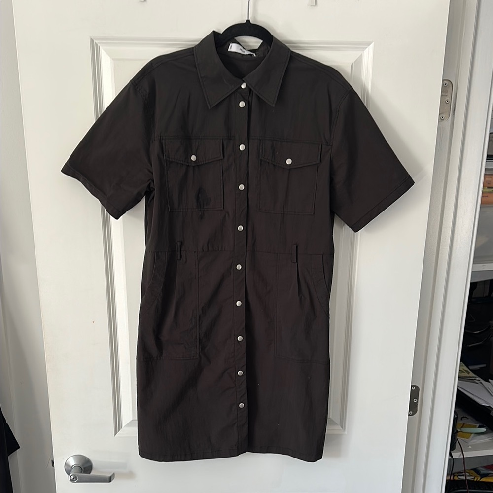 Mango Black Shirt Dress size XL